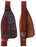 Western Adult Floral Tooled Oiled Leather Replacement Saddle Fenders 5268DT