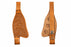 Horse Western Adult Floral Tooled Leather Replacement Saddle Fenders Tan 5276TN