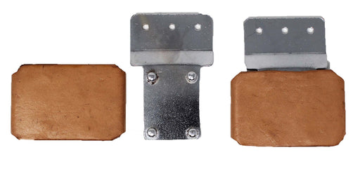 3" Blevins Buckle Set (2-Pack) – Tan Leather Covered Saddle Buckles | Western Tack Replacement Hardware | 52HS04TN