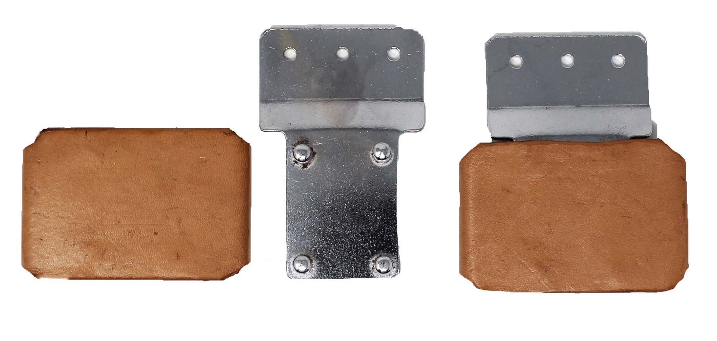 3" Blevins Buckle Set (2-Pack) – Tan Leather Covered Saddle Buckles | Western Tack Replacement Hardware | 52HS04TN