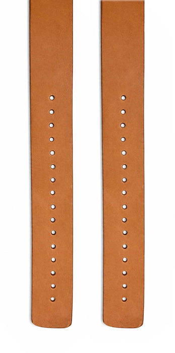 Challenger Natural Tan Vertical Western Saddle Stirrup Leathers Pre-Punched Replacement Pair 2-1/2" Wide