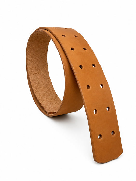 Challenger Natural Tan Vertical Western Saddle Stirrup Leathers Pre-Punched Replacement Pair 2-1/2" Wide