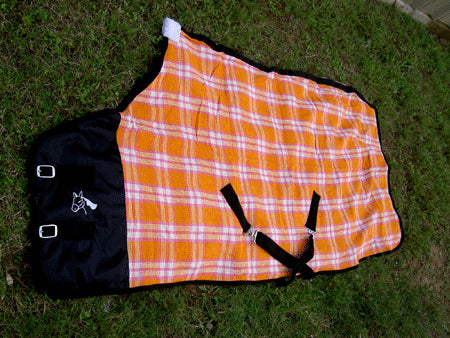 Horse Cotton Sheet Blanket Rug Summer Spring Orange 5326