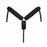 Western Horse 3" Wide Black Nylon Neoprene Straight Breast Collar