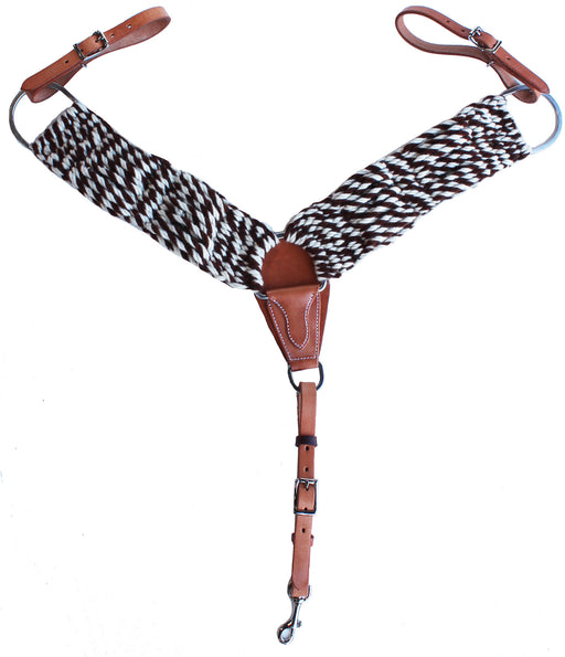 Western Mohair 25-Strand Two-Tone Breast Collar Uptugs 55RT01