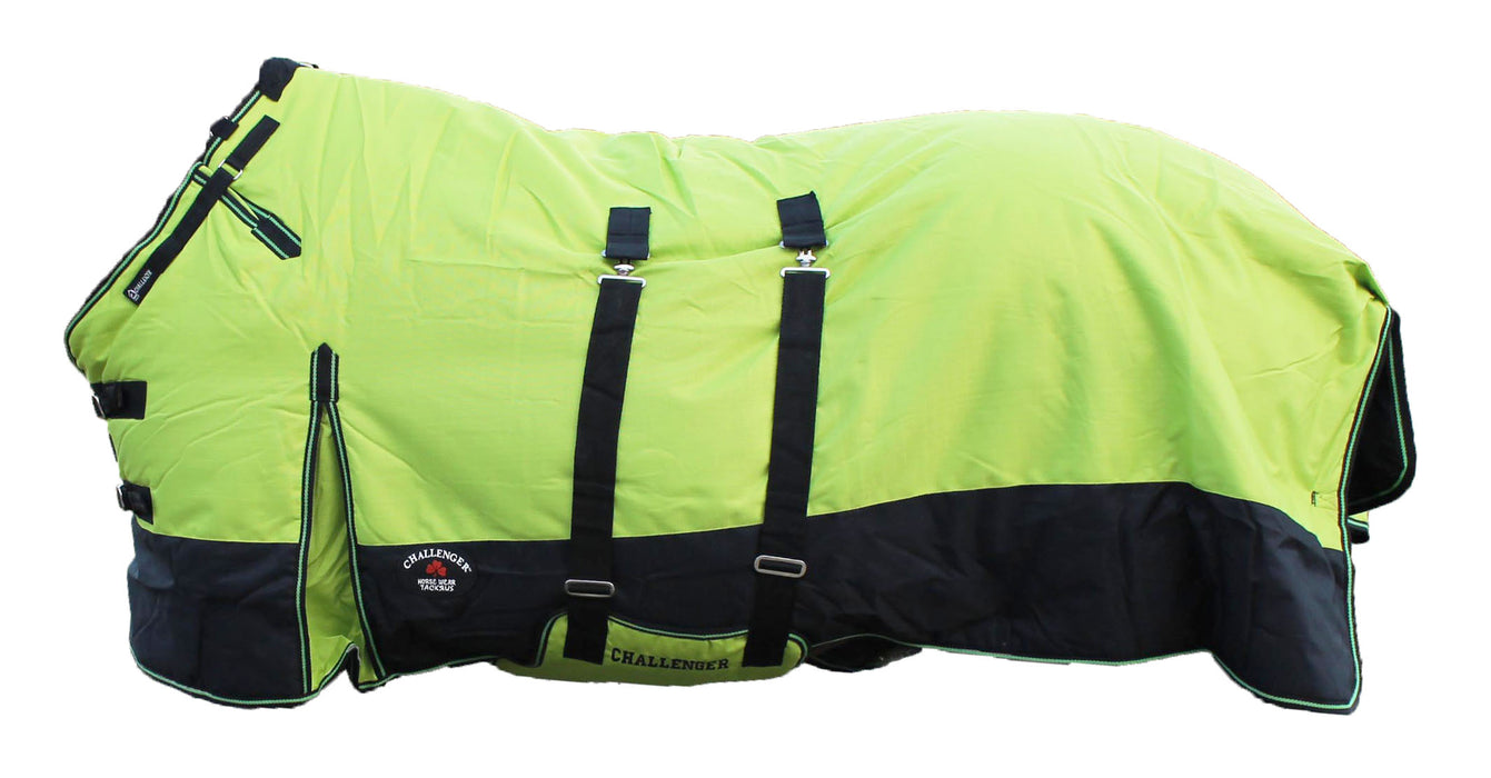 1200D Turnout Waterproof Horse WINTER BLANKET HEAVY Belly Band Lime Green 575B