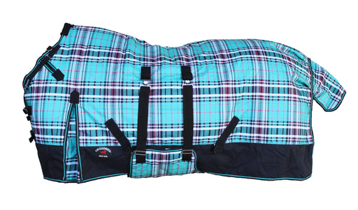 1200D Horse Turnout Waterproof Heavy Weight Winter Blanket Removable Bellyband 596B