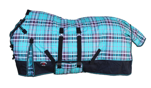 1200D Waterproof Turnout Fleece Lined Medium Weight Horse Blanket Medium Weight