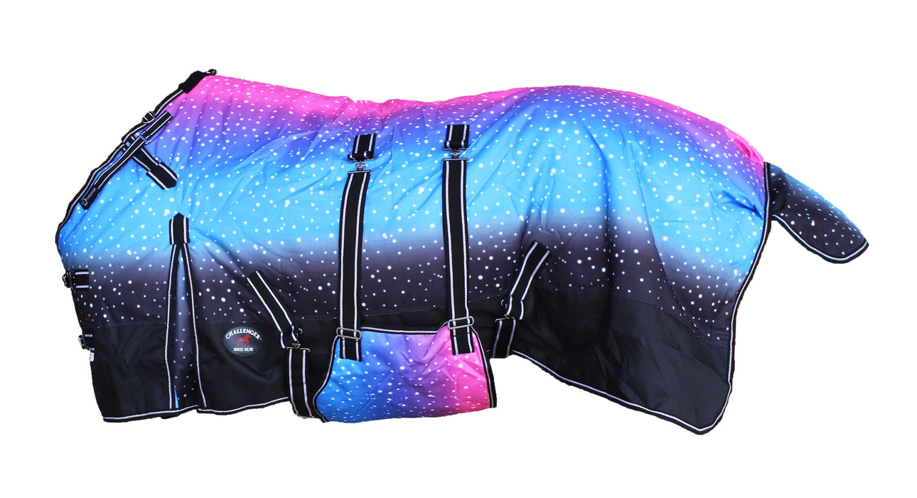 1200D Horse Turnout Waterproof Heavy Weight Winter Blanket Galaxy 5B102