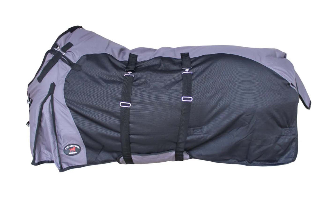 1200D Horse Turnout Blanket Waterproof, Breathable, Heavy-Weight Winter Blanket with 300g Fill, Ripstop Outer Shell