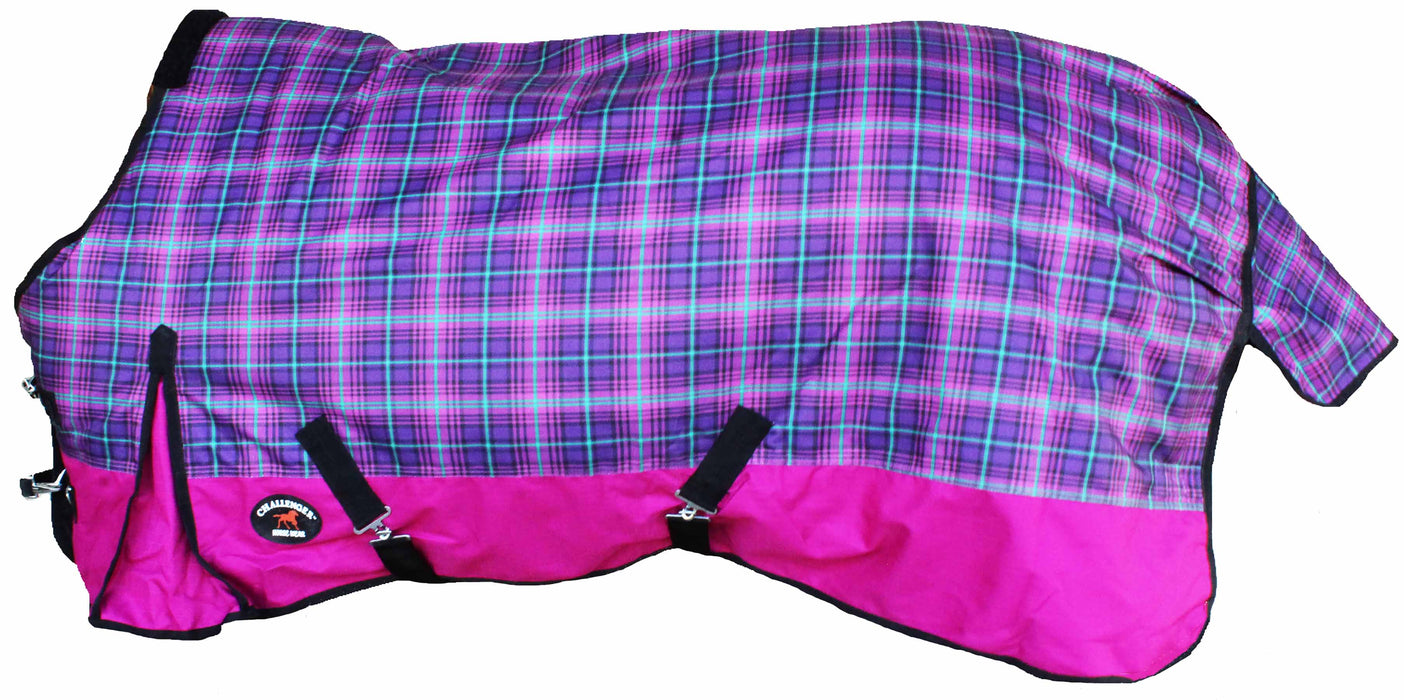 1200D Horse Turnout Waterproof Heavy Weight Winter Blanket Purple 5EE15G