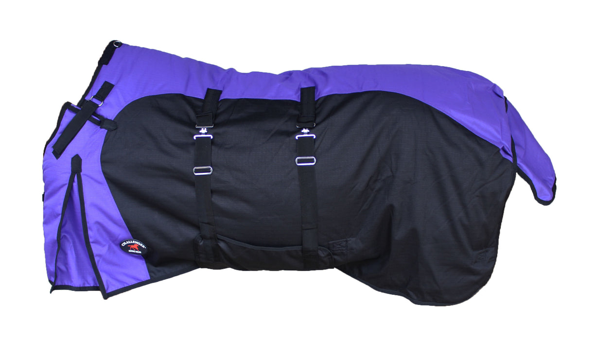 1200D Horse Turnout Blanket Waterproof, Breathable, Heavy-Weight Winter Blanket with 300g Fill, Ripstop Outer Shell