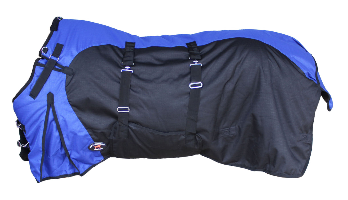 1200D Horse Turnout Blanket Waterproof, Breathable, Heavy-Weight Winter Blanket with 300g Fill, Ripstop Outer Shell