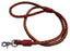 4 ft Soft Leather Round Braided Dog Collar Leash Tan 60006TN