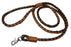 Dog Puppy Collar Leash Genuine Leather  Round Braided Latigo 60006