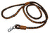 Dog Puppy Collar Leash Genuine Leather 6' Round Braided Latigo 60007