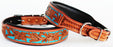 Dog Puppy Collar Genuine Cow Leather Padded Canine  60101