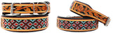 Dog Puppy Collar Genuine Cow Leather Padded Canine  60131