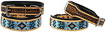 Dog Puppy Collar Genuine Cow Leather Padded Canine  60133