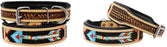 Dog Puppy Collar Genuine Cow Leather Padded Canine  60137