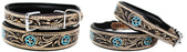 Dog Puppy Collar Genuine Cow Leather Padded Canine  60143