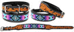 Padded Leather Dog Collar Beaded Floral Hand Tooled 60170