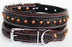 XSmall 9''- 13'' Rhinestone Dog Puppy Collar Crystal Cow Leather  6017