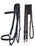 Challenger Horse Braided Nylon Sidepull Bitless Halter Bridle Combo with Reins Turquoise Black 601RS02TR