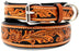 Hand Tooled Dog Puppy Collar Cow Leather Challenger Made USA 6022A