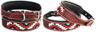 Dog Puppy Collar Genuine Cow Leather Padded Canine  6023