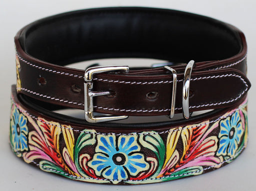Rhinestone Dog Puppy Collar Crystal Cow Leather 6029