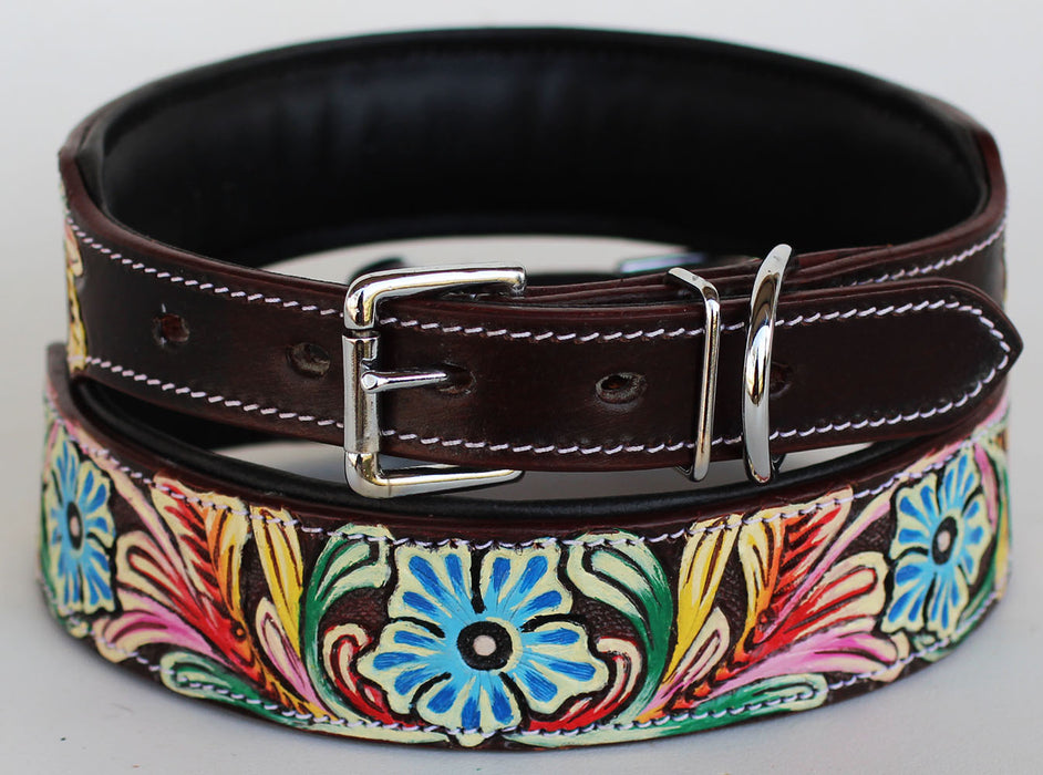 Rhinestone Dog Puppy Collar Crystal Cow Leather 6029