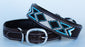 Rhinestone Dog Puppy Collar Beaded Western Cow Leather  6031