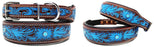 Dog Puppy Collar Genuine Cow Leather Padded Canine  6032