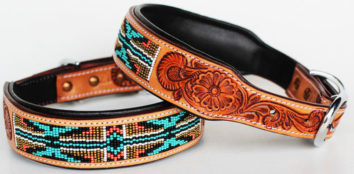 Rhinestone Dog Puppy Collar Crystal Western Cow Leather  6038
