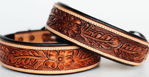 Rhinestone Dog Puppy Collar Crystal Western Cow Leather  6039