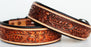 Rhinestone Dog Puppy Collar Crystal Western Cow Leather  6039