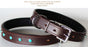 Rhinestone Dog Puppy Collar Crystal Cow Leather Western 6041