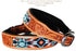 Full-Grain Genuine Padded Leather Beaded  Dog Puppy Collar 6044