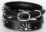 Rhinestone Dog Puppy Collar Crystal Cow Leather Western 6046