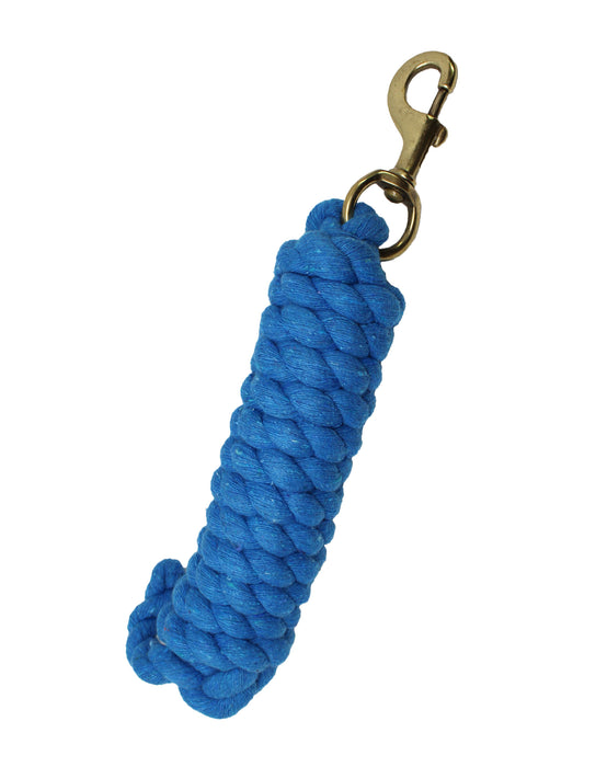10 ft Horse Halter Cotton Lead Rope Heavy Duty 3/4 Diameter Brass Snap 60518