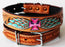 Rhinestone Dog Puppy Collar Crystal Cow Leather 6051