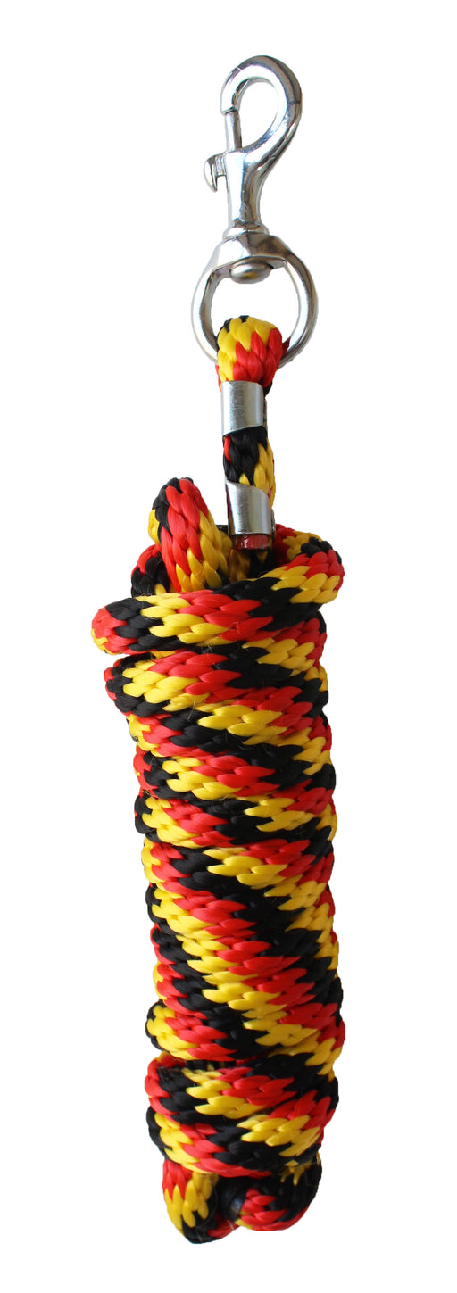 10 ft Horse Nylon Heavy Duty Lead Rope Nickle Plated Brass Hardware 60548-56
