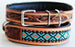 Challenger Hand Tooled 100% Leather Puppy Dog Collar Adjustable Padded Canine 6057