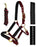 Nylon Horse Halter Neoprene Padded Lead Rope Brass Hardware Rhinestones 606172