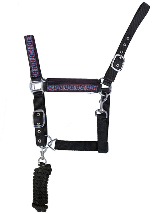 Horse Nylon Neoprene Comfort Adjustable Halter Lead 606196
