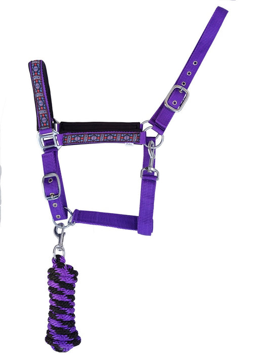 Horse Nylon Neoprene Comfort Adjustable Halter Lead 606196