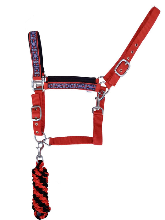 Horse Nylon Neoprene Comfort Adjustable Halter Lead 606196