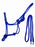 Horse Nylon Braided Rhinestone Noseband Rope Halter w/ reins 606199