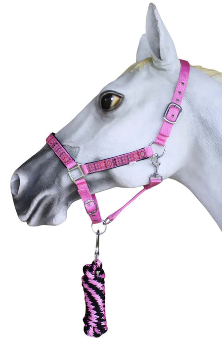 Horse Nylon Neoprene Comfort Adjustable Halter Lead 606204